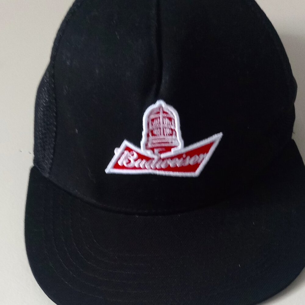 Budweiser GONGSHOW Lifestyle Hockey Apparel Snapback Hat Cap Black Mesh Back NEW